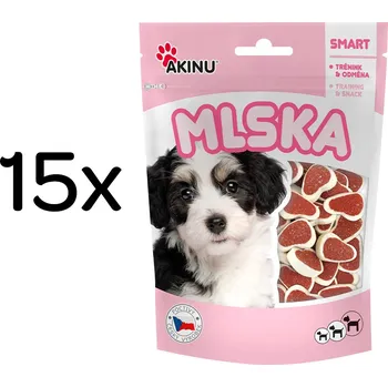 Pamlsek pro psa Akinu MLSKA Kotletky pamlsek pro psy 15 x 100 g