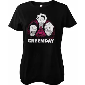 Dámské tričko Green Day tričko, Skulls Black, dámské S