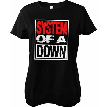 Dámské tričko System Of A Down tričko, Logo Girly Black, dámské XL
