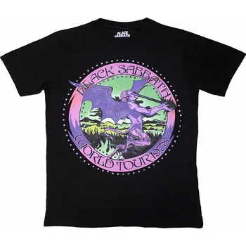 Karnevalový kostým Black Sabbath tričko, Tour '78 Black, dětské S velikost S věk (5-6 let)