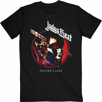 Pánské tričko Judas Priest tričko, Stained Class Album Circle Black, pánské L