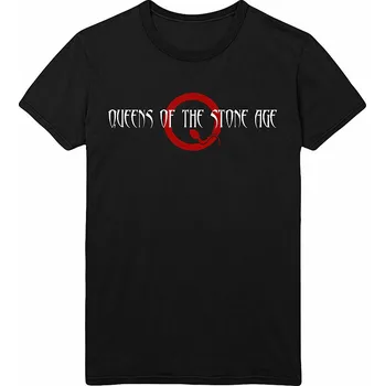 Pánské tričko Queens of the Stone Age tričko, Text Logo Black, pánské L