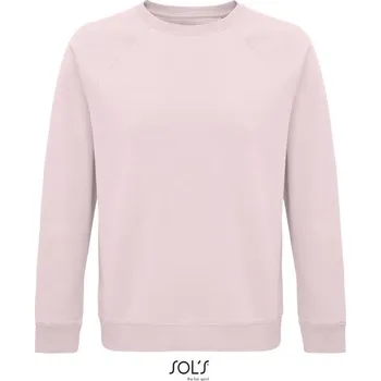 Pánská mikina SOL´S SPACE / Unisex bio raglánová mikina - pale pink XXXL