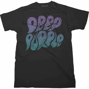 Pánská móda Deep Purple tričko, Bubble Logo Black, pánské XXL