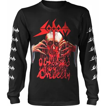 Pánské tričko Sodom tričko dlouhý rukáv, Obsessed By Cruelty Black, pánské M