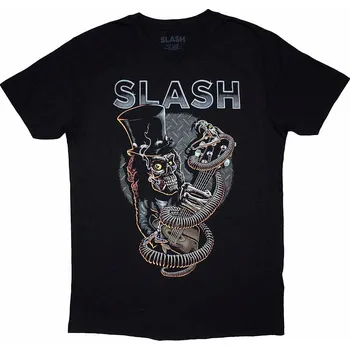 Pánské tričko Slash tričko, Skull Guitar Snake Black, pánské XL