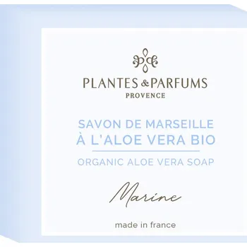 Mýdlo PLANTES & PARFUMS de Provence PLANTES ET PARFUMS Tuhé mýdlo s BIO Aloe Vera Marine 100g