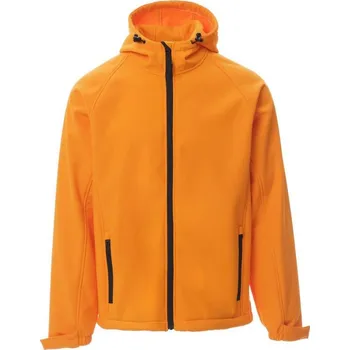 Pánské oblečení PAYPER GALE 001044-0355 / Pánská softshellová bunda s kapucí - orange L