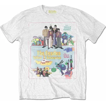 Pánská móda The Beatles tričko, Yellow Submarine Vintage Movie Poster, pánské XXL