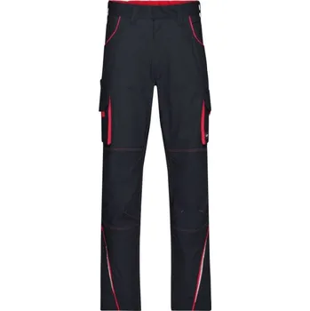 Pánské kalhoty DAIBER JN 847 / Pánské pracovní kalhoty, standardní - carbon/red 56