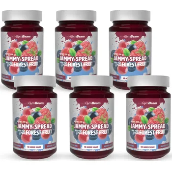 Cukrovinka Jammy Spread - GymBeam Příchuť: Lesní Ovoce, Balení (g): 6 x 220 g