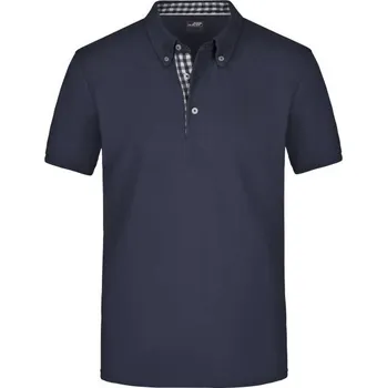 DAIBER JN 964 / Pánská polokošile button-down - navy/navy/white L