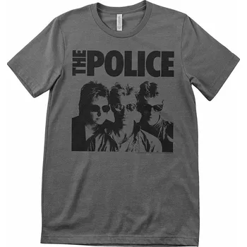 Pánské tričko The Police tričko, Band Dark Grey, pánské L