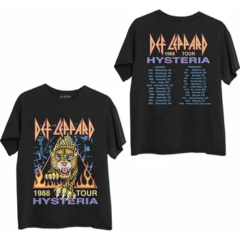 Pánská móda Def Leppard tričko, Hysteria '88 BP Black, pánské S