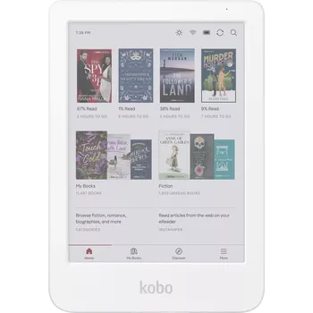 Čtečka elektronické knihy Rakuten Kobo Clara Colour White N367-KU-WH-K-CK