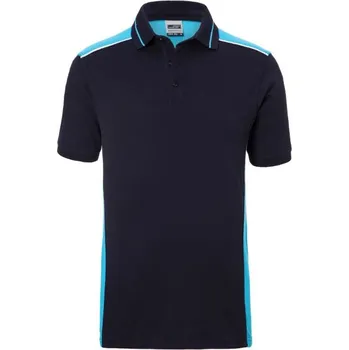 Pánská košile DAIBER JN 858 / Pánská pracovní polokošile - navy/tyrquoise L