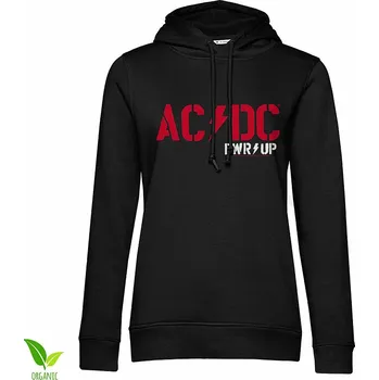 Dámská mikina AC/DC mikina, PWR-UP Organic Hoodie Girls Black, dámská M