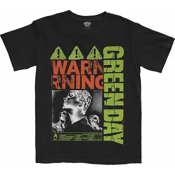Pánské tričko Green Day tričko, Warning Black, pánské S