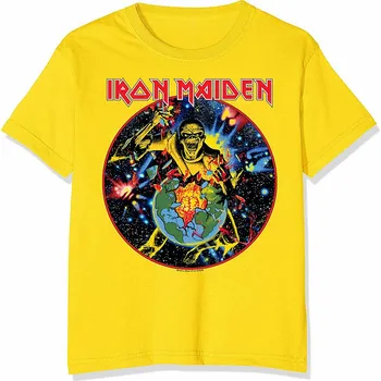 Pánské tričko Iron Maiden tričko, World Piece Tour Circle Yellow, pánské M