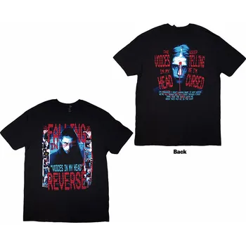 Pánská móda Falling In Reverse tričko, Voice Collage BP Black, pánské XL