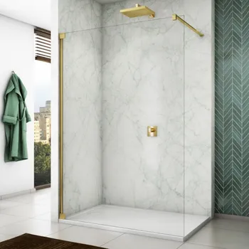 RONAL WALK IN CADURA Walk-in pevná stěna zlatá shade CAT40901268