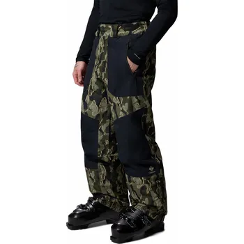 Snowboardové kalhoty Pánské lyžařské kalhoty Columbia Coreshot™ Printed Pant Velikost: XXL / Barva: zelená/černá