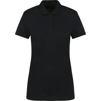 Dámské tričko KARIBAN VINTAGE PK201 PREMIUM / Dámské elastické piqué polo Supima - black XL