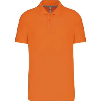 Pánská košile KARIBAN VINTAGE PIQUÉ K241 / Pánská polokošile s krátkým rukávem - orange XXXL
