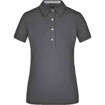 Dámská košile DAIBER JN 969 / Dámská polokošile z bio bavlny - graphite/graphite/white L