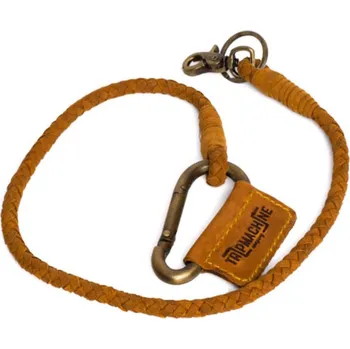 Trip Machine Braided key chain tan