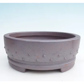 Květináč Keramická bonsai miska 25,5 x 25,5 x 9,5 cm kovová