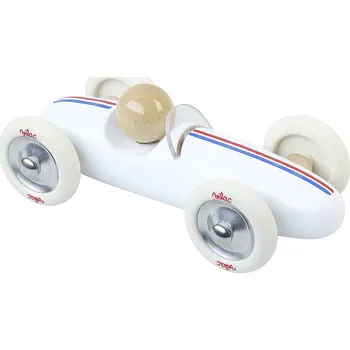 autíčko Vilac Dřevěné auto velké Grand prix vintage bílé