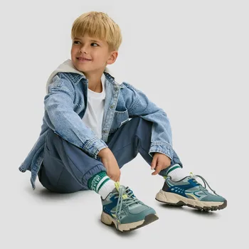 Reserved - Bavlněné jogger kalhoty - ocelově modrá - 140FI-95X - 140FI-95X-158