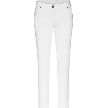 Dámské oblečení DAIBER JN 3001 / Dámské elastické kalhoty - bílá 54