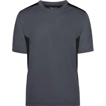 Pánské tričko DAIBER JN 827 / Pánské vypasované tričko - carbon/black XXL