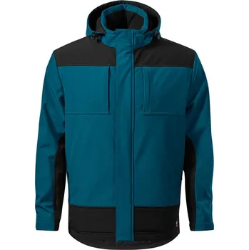 RIMECK VERTEX W55 / Zimní softshellová bunda - petrolejová S