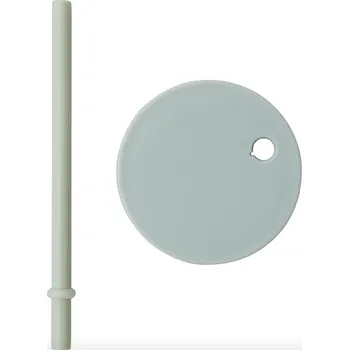 Víčko s brčkem ke "skleničkám" DESIGN LETTERS - Zelená