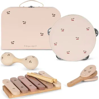 Hudební nástroj pro děti Set čtyř hudebních nástrojů KONGES SLOJD Cherry Glossy
