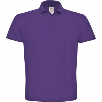 Pánské tričko B&C ID001 / Pánská polokošile - purple XXL