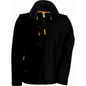 KARIBAN VINTAGE SCORE K639 / Pánská bunda 2v1 - black/orange XXXL