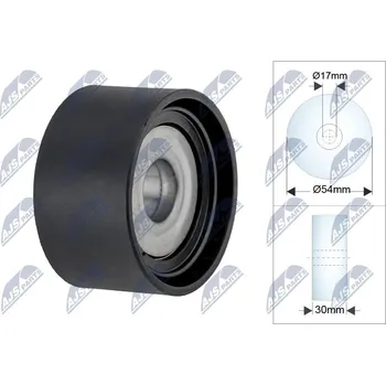 Vratná/vodicí kladka, klínový žebrový řemen NTY RRK-CH-008