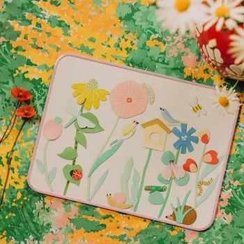 Dekorativní magnet Sada magnetických obrázků Ma Cabane a Reves Zahrada