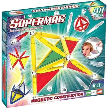 ostatní stavebnice SUPERMAG magnetická stavebnice Tags primary 48ks