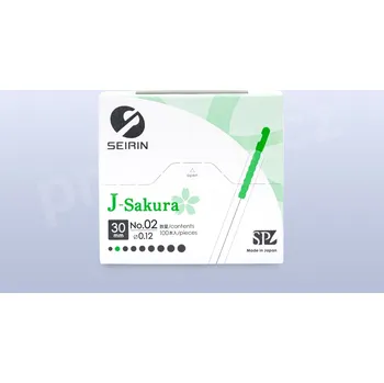 Zdravotnický materiál Akupunkturní jehly Seirin J-type 02 / 0,12×30 mm