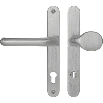 MPK - SECURO A04 PLUS - USO M1 COSLAN PZ PLUS s otvorem pro vložku, 92 mm, 65 - 75 mm, madlo/klika F9 - Nerez elox