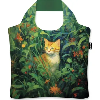 Nákupní taška Ecozz Cat in the Garden L Hanes nákupní taška