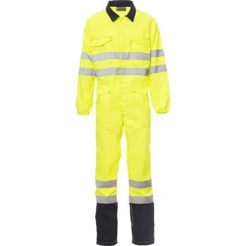 montérky PAYPER SHIP 001315-0336 / Kombinéza s vysokou viditelností a reflexními pruhy - yellow/navy blue XXL