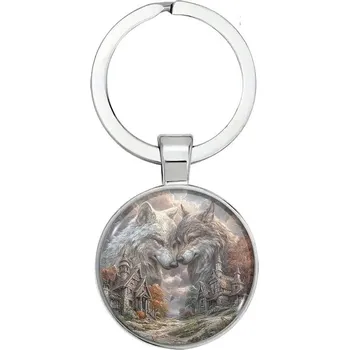 Přívěšek na klíče vlk