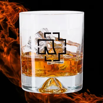 Sklenice Rammstein whiskey sklenice 290 ml box 2ks, Rammstein Logo, uni