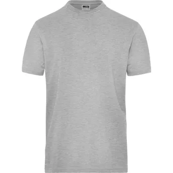 Pánské tričko DAIBER JN 1802 / Pánské elastické tričko z bio bavlny - grey heather 4XL
